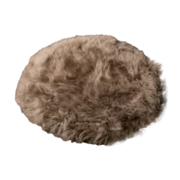 Round Sheepskin Rug