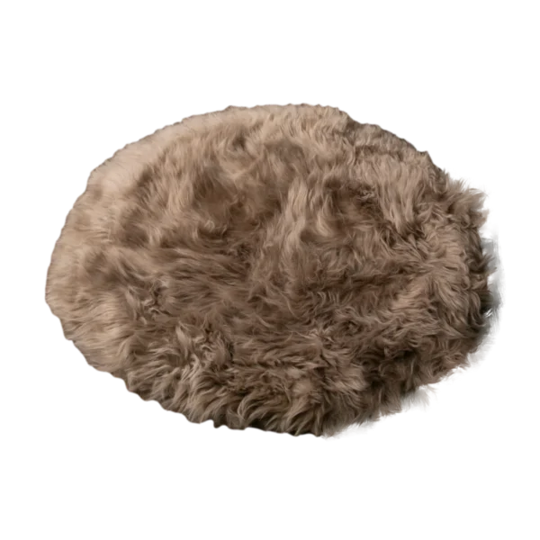 Round Sheepskin Rug