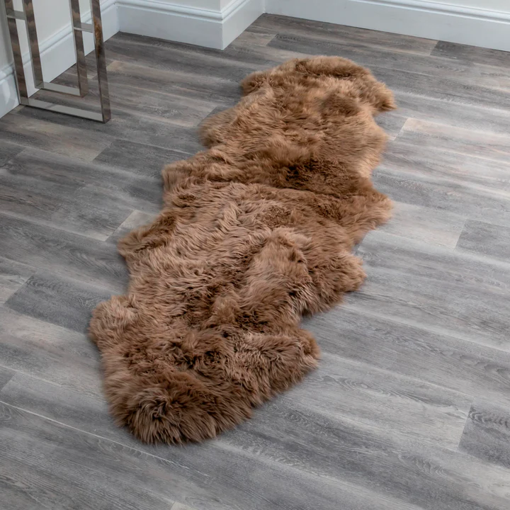 Luxurious Double Sheepskin Rug from Simply Sheepskin add comfort and style to any room.