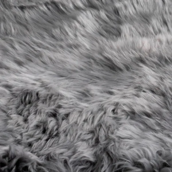 Grey 6 Pelt Sheepskin Rug