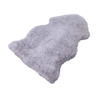 Battleship Grey Shorn Sheepskin Rug