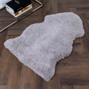 Luxurious Battleship Grey Shorn Sheepskin Rug from Simply Sheepskin