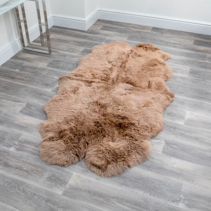 Luxurious Quad Sheepskin Rug from Simply Sheepskin add comfort and style to any room.