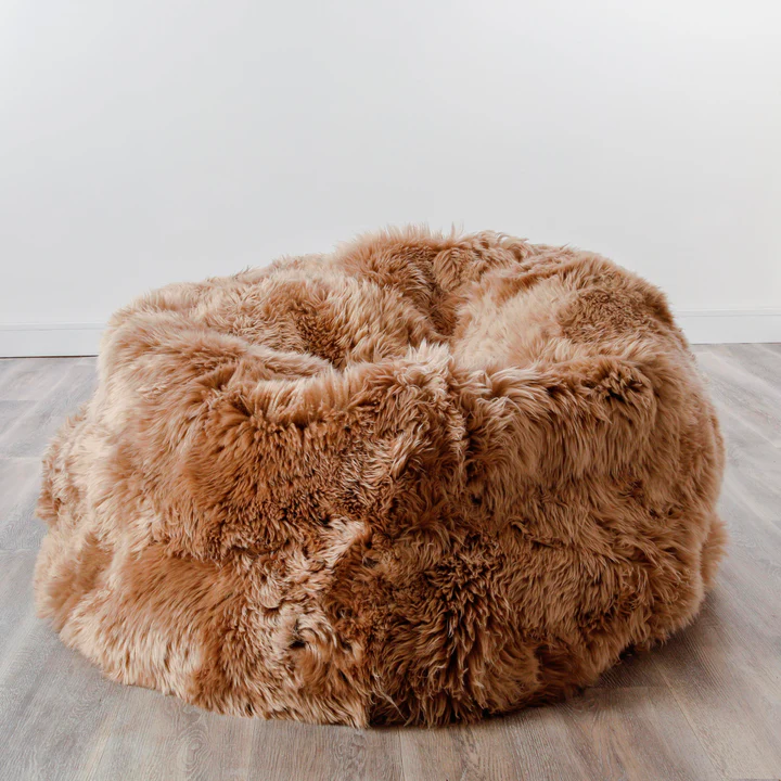 Luxurious Sheepskin Beanbage from Simply Sheepskin add comfort and style to any room.