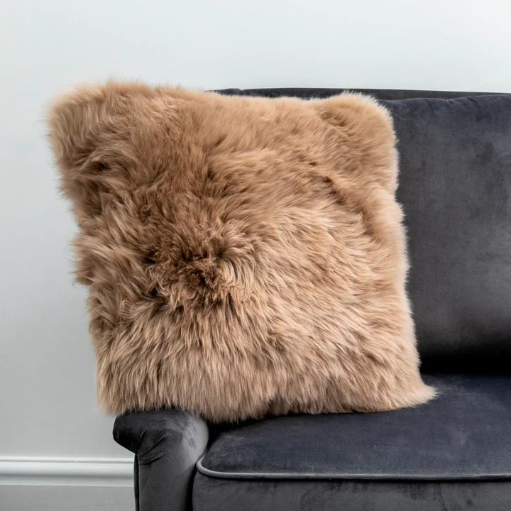 Luxurious Sheepskin Cushions from Simply Sheepskin add comfort and style to any room.