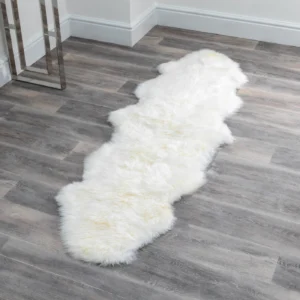 Luxurious White Double Sheepskin Rug from Simply Sheepskin add comfort and style to any room