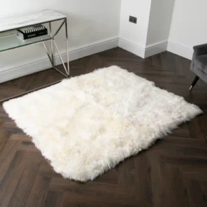 Luxurious White Large Sheepskin Rug from Simply Sheepskin add comfort and style to any room