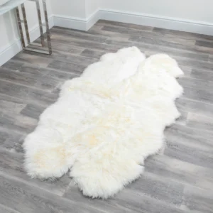 Luxurious White Quad Sheepskin Rug from Simply Sheepskin