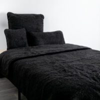 Midnight Black Merino Wool Duvet
