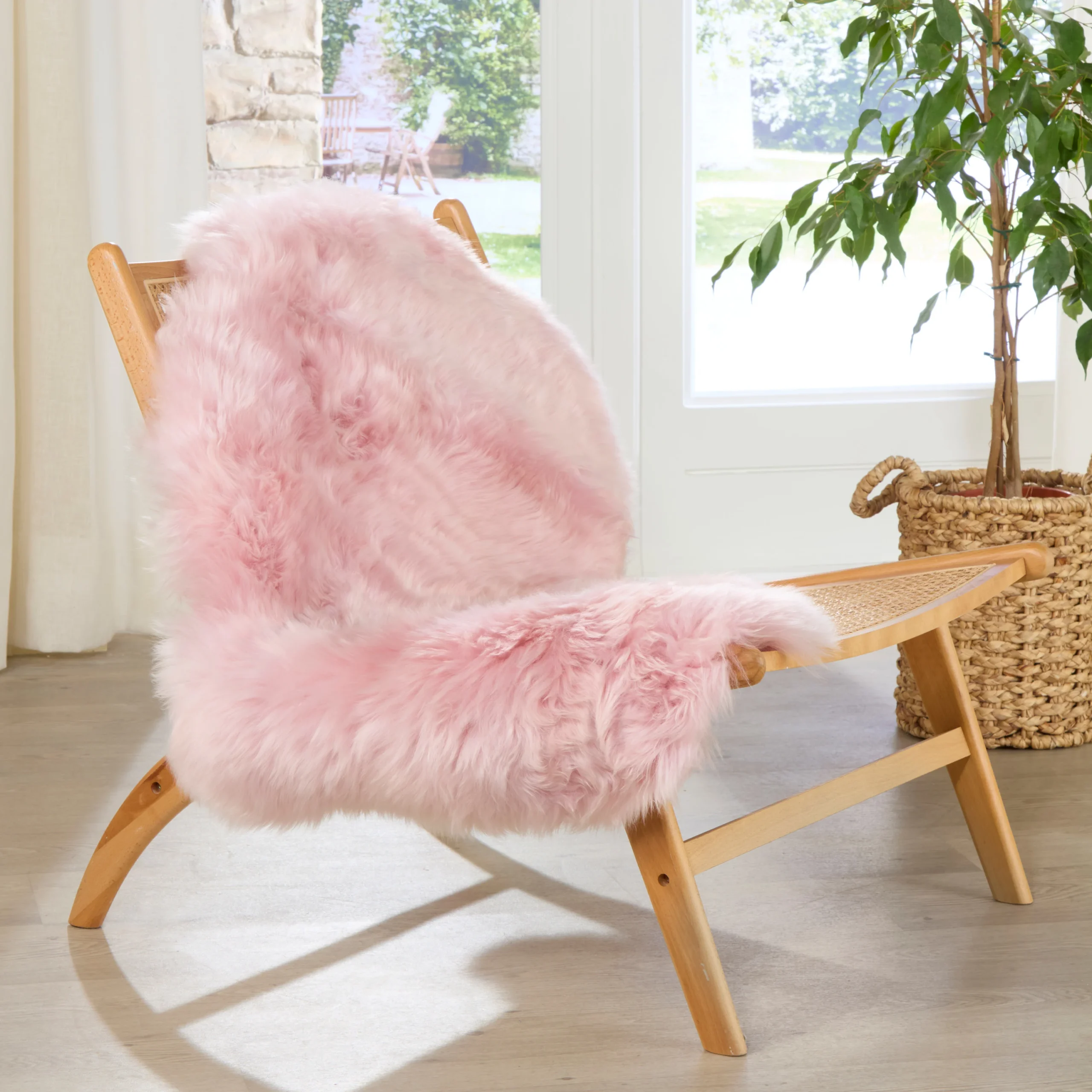 Room Pink Fluffy Seat Buy Pink Fluffy Stool Online In India India