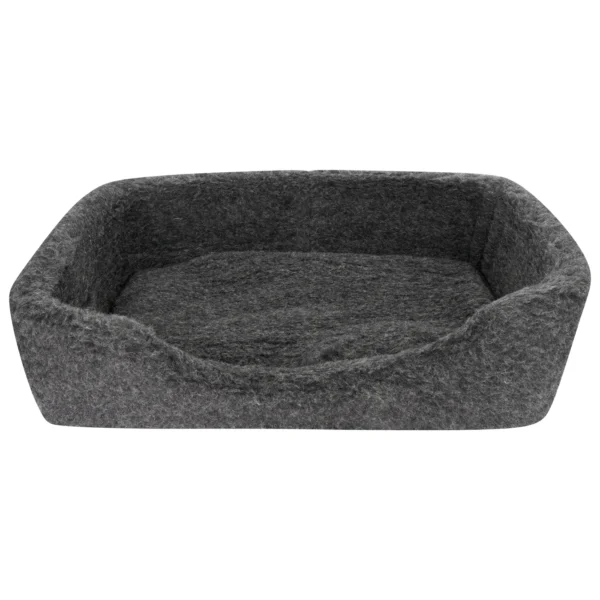 Migdnight black merino wool dog bed (S/M)