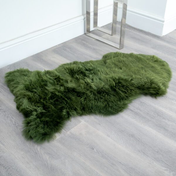 Green Sheepskin Rug - Extra Large