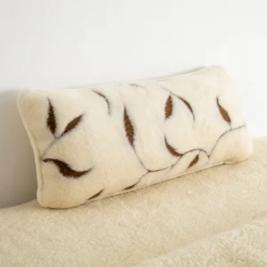 Leaf Rectangular Merino Wool Pillow