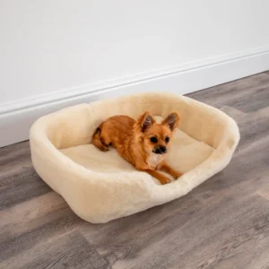 Natural Merino Wool Dog Bed (S/M)