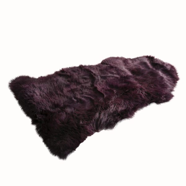 Aubergine Purple Sheepskin Rug - Extra Large - Image 2