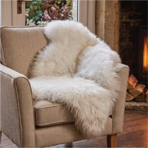 Natural White Sheepskin Rug - Extra Large