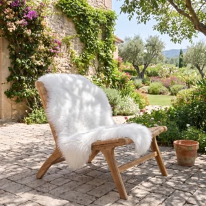 Natural White Sheepskin Rug - Extra Large