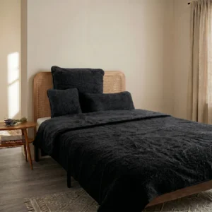 Midnight Black Merino Wool Duvet