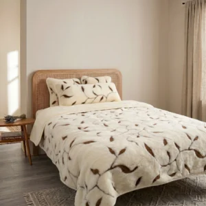 Leaf Pattern Merino Wool Duvet