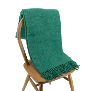 Emerald Green Wool Blanket