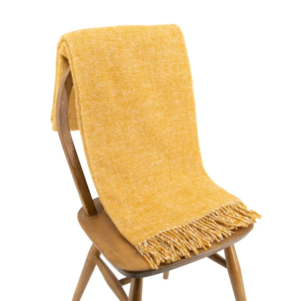 Light Mustard Wool Blanket