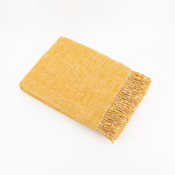 Light Mustard Wool Blanket - Image 2