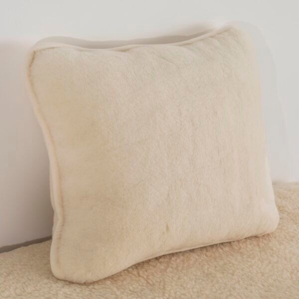 Cashmere Wool Pillow Solid Natural