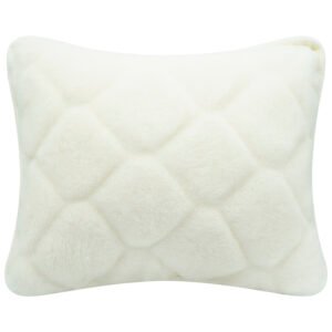 Cashmere Wool Pillow Natural Abstract Shapes