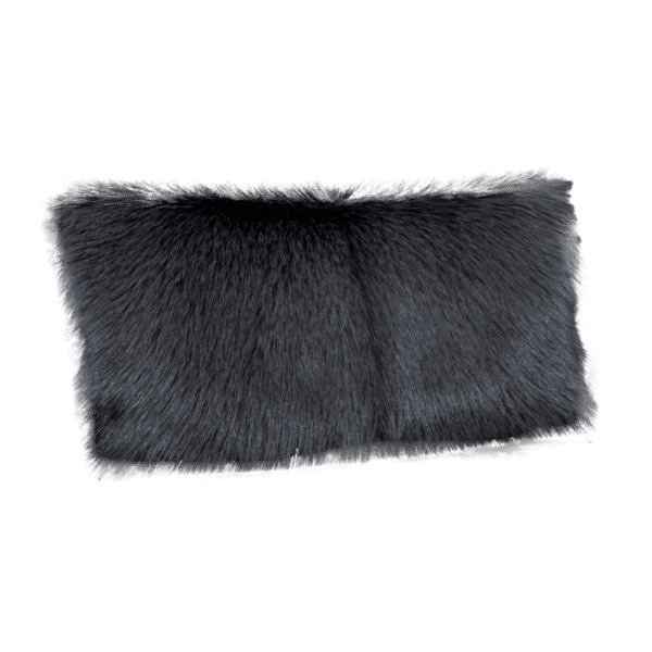 Smoke Grey Goatskin Cushion - Image 2