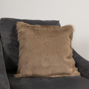 Beige Goatskin Cushion