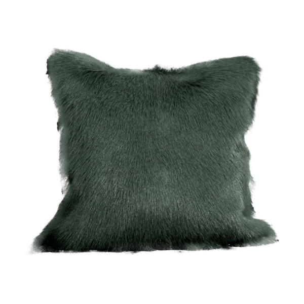 Turquoise Goatskin Cushion - Image 2