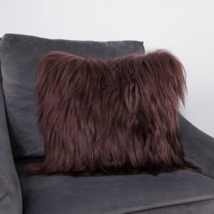 Brown Long-Hair Goat Cushion