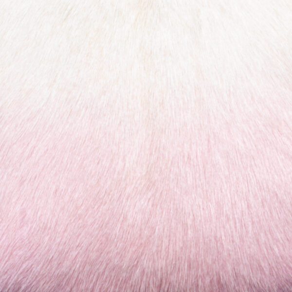 Ivory and Pink Goatskin Cushion - Image 2