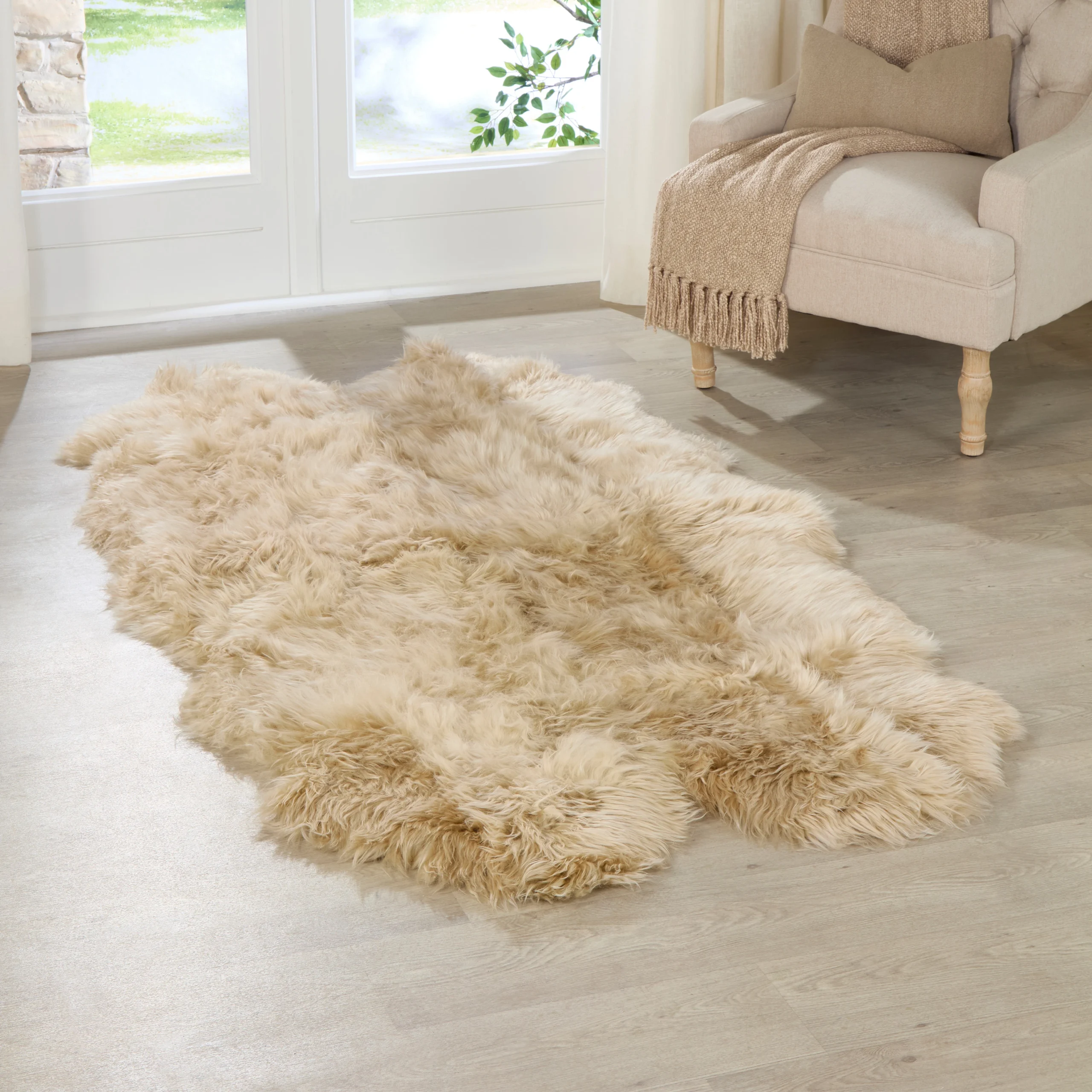 Quad Sheepskin Rug