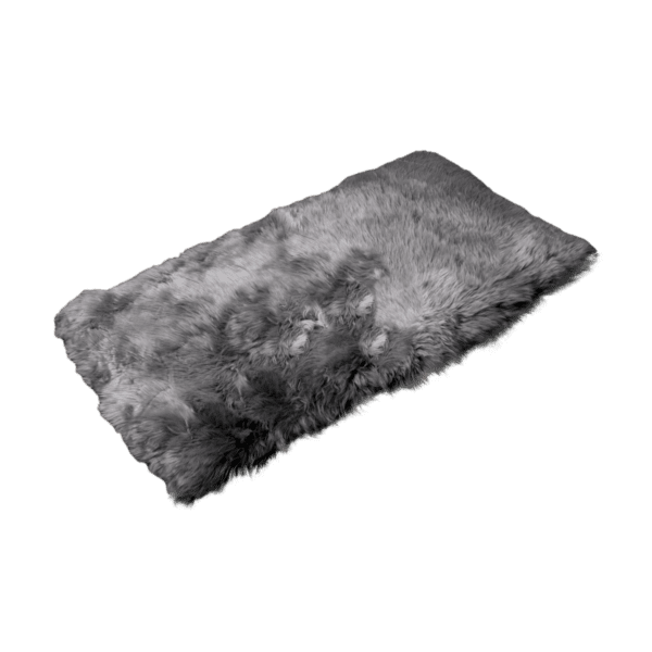 Grey Rectangle Sheepskin Rug