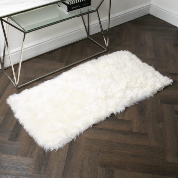 Natural Rectangle Sheepskin Rug 70x140cm