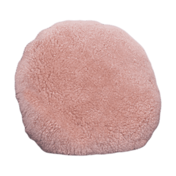 Pink Short Pile Sheepskin Cushion - Image 2