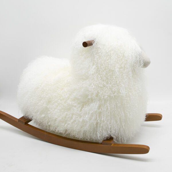 Real Sheepskin Rocking Sheep