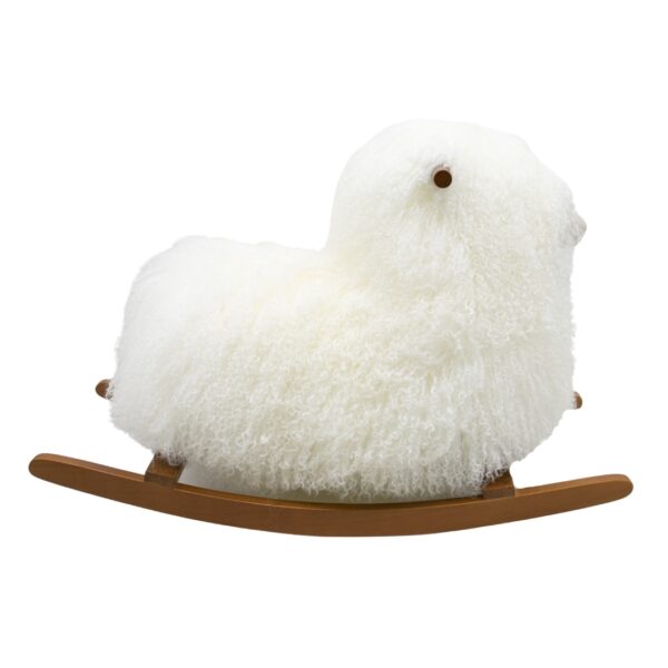 Real Sheepskin Rocking Sheep - Image 3