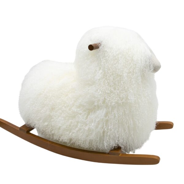 Real Sheepskin Rocking Sheep - Image 2