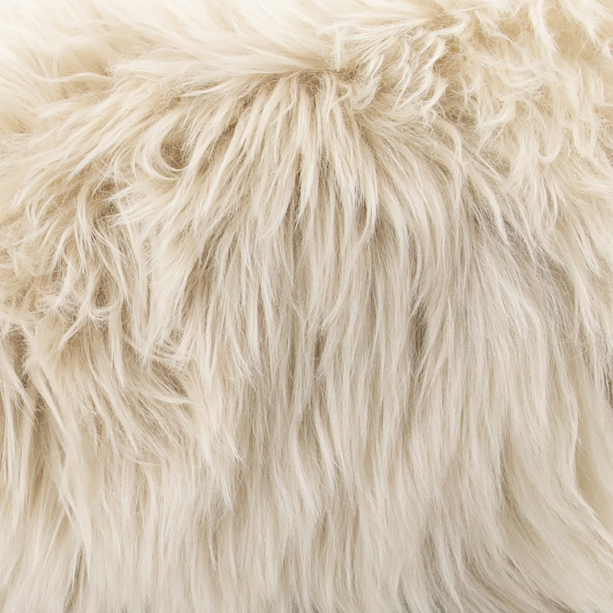 Sheepskin White Lumbar Cushion