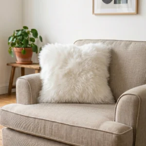 Natural Sheepskin Cushion 45x45cm