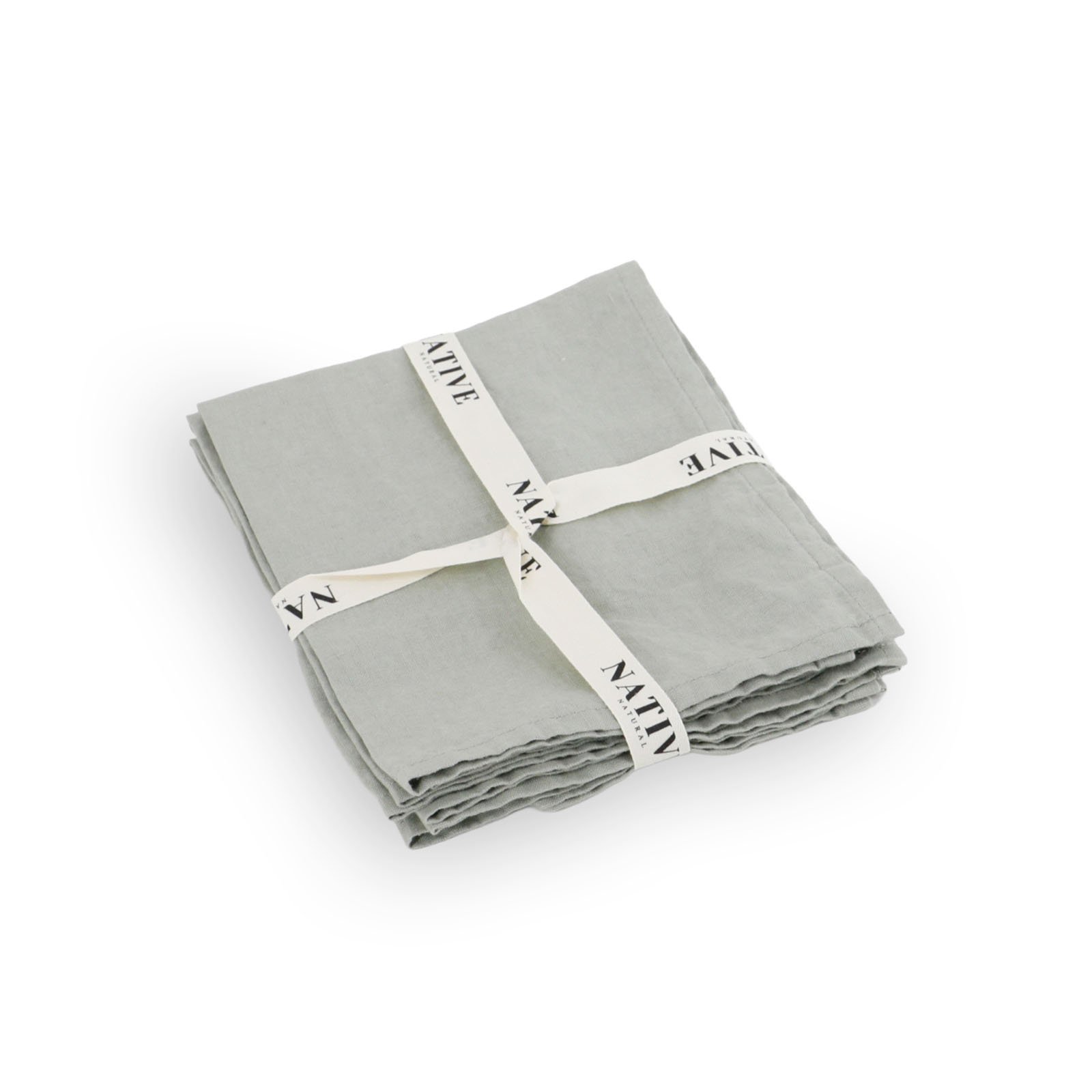 Stone Set of 4 100% Linen Napkins - Image 2