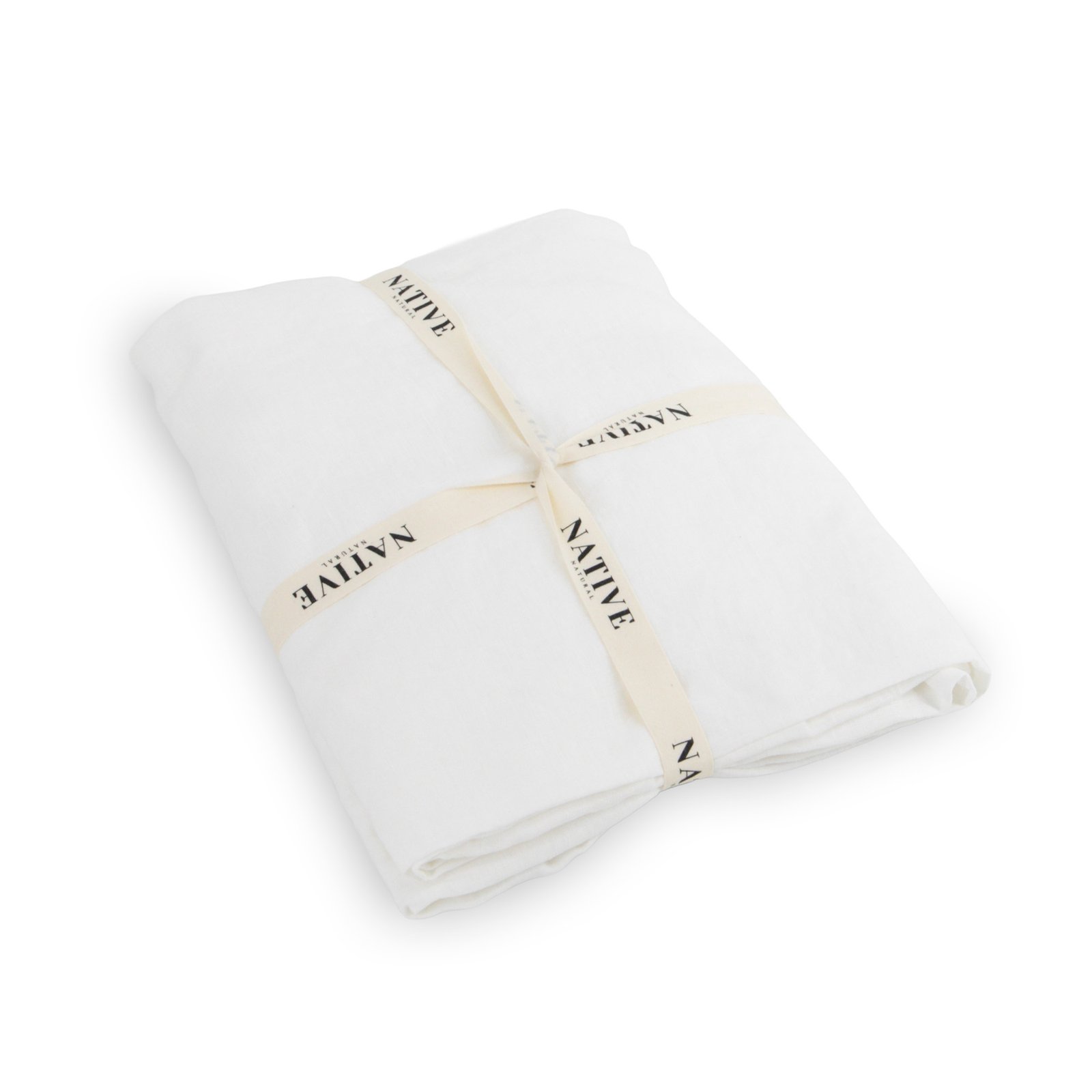 White Pair Of 100% Linen Pillowcases - Image 2