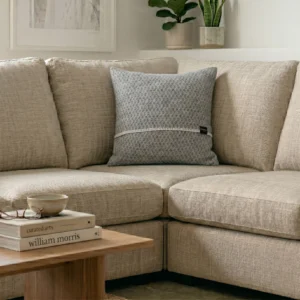 Hoop Grey Wool Cushion 45x45cm