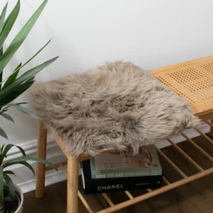 Sheepskin Chair Pad Square Taupe