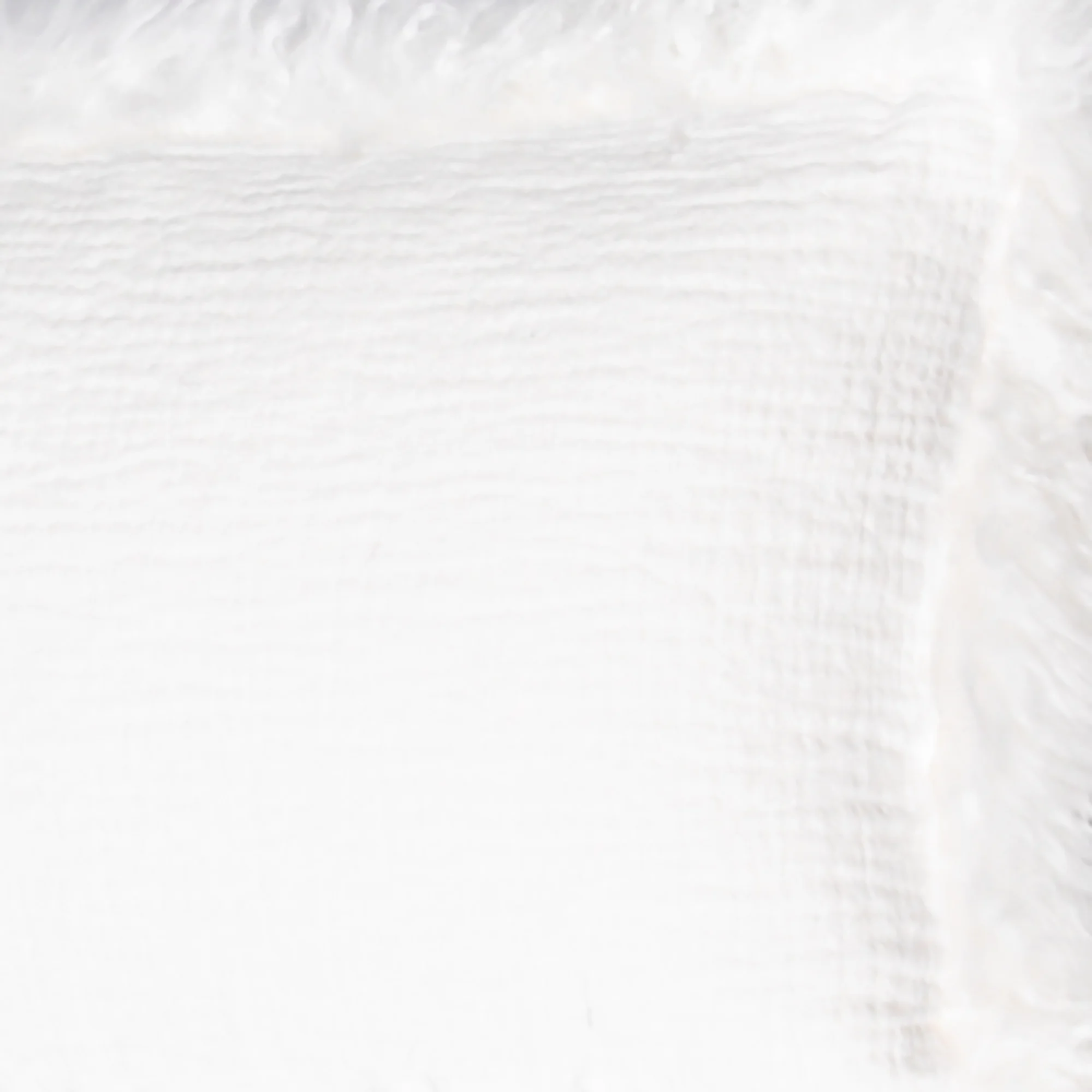 White Linen Cushion Sheepskin Trim 30x50cm