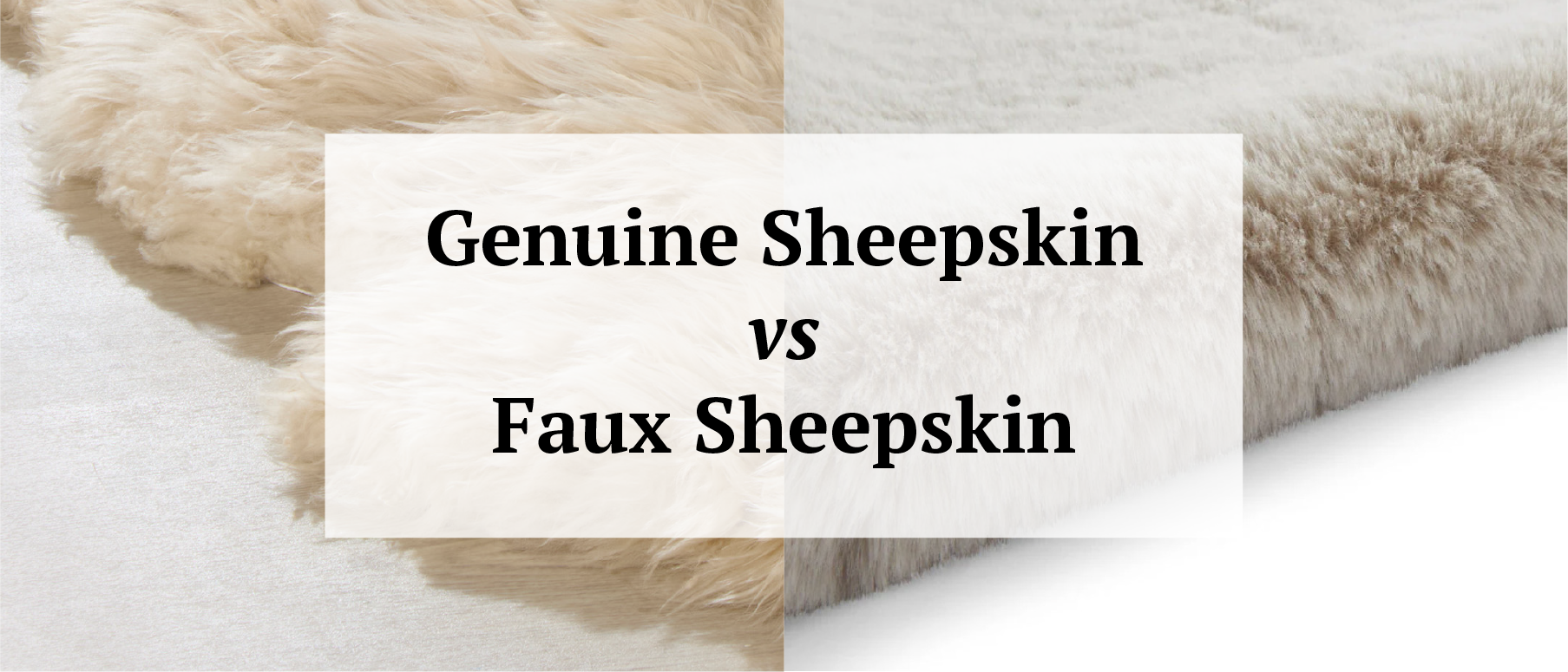 real vs fake sheepskin