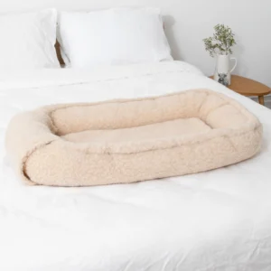 Beige Merino Wool Baby Nest Pod