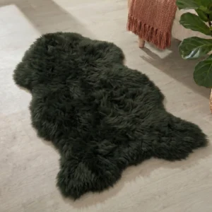 Forest Green Sheepskin Rug - Extra Large